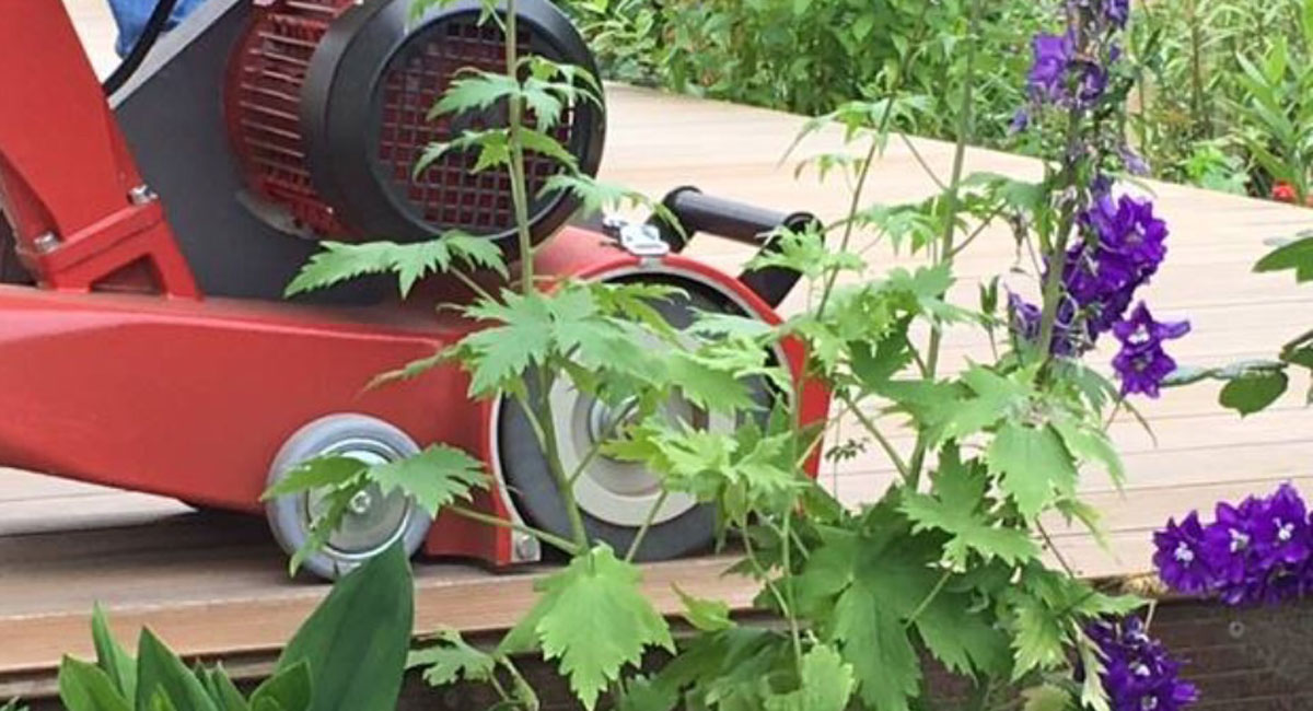 Holz-Terrassenreinigung mit dem Terrassenblitz, Bild 4