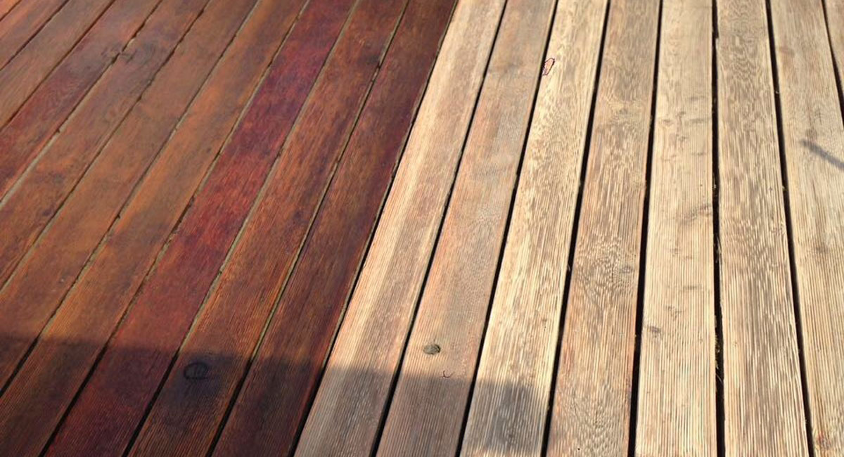 Holz-Terrasse, gereinigung und geölt, Bild 2